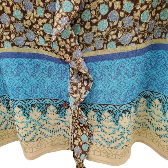 Vintage Emma James  YZZA Ruffled V Neckline Blouse - Picture 4 of 11